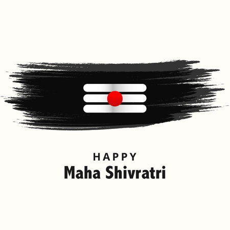 Maha shivratri greeting card backgroundのイラスト素材