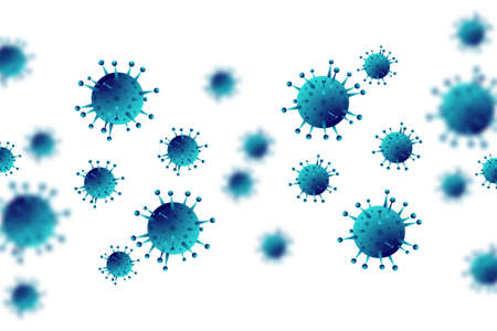 Virus infection or bacteria flu background