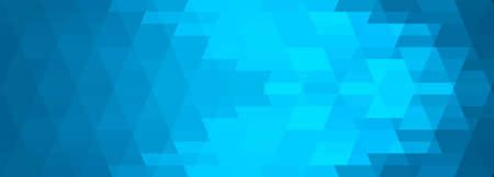 Abstract blue geometric banner background