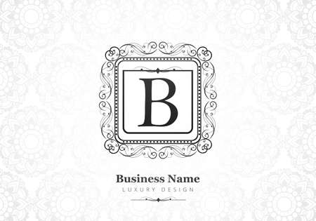 Premium luxury creative letter B logo for companyのイラスト素材
