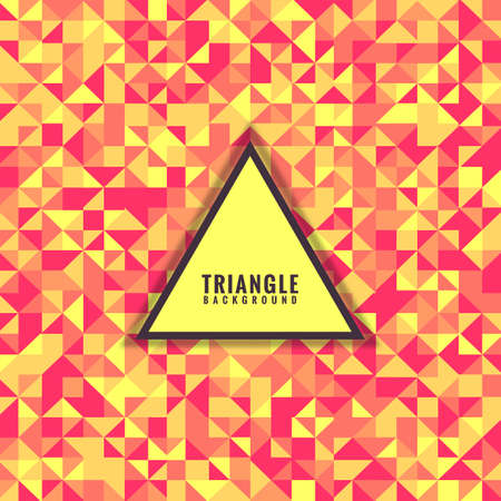 Abstract colorful triangle mosaic grid vector designのイラスト素材
