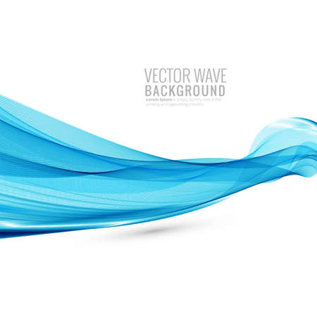 Abstract stylish blue wave vector illustrationのイラスト素材