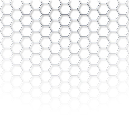 Abstract tech hexagon background vectorのイラスト素材
