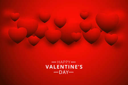 Lovely hearts for valentine's day beautiful card backgroundのイラスト素材