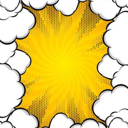 Abstract comic background vectorのイラスト素材