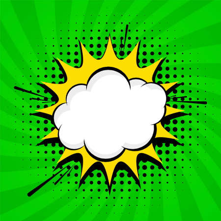 Abstract green comic background design vectorのイラスト素材