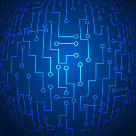 Abstract shiny blue technology background vectorのイラスト素材