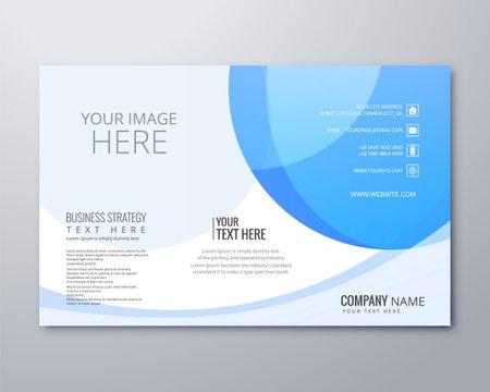 Abstract wavy business brochure templateのイラスト素材