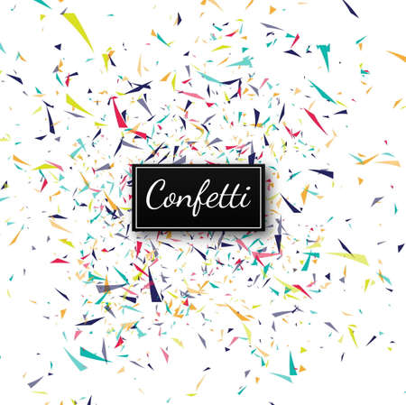 Abstract colorful confetti backgroundのイラスト素材
