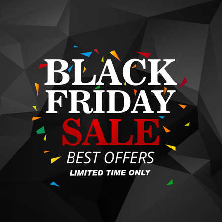 Beautiful black friday sale poster backgroundのイラスト素材