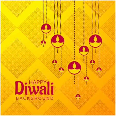 Abstract Happy Diwali festival card background vectorのイラスト素材