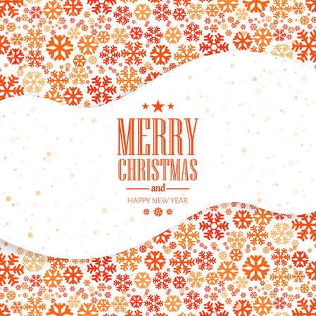 Christmas card snowflakes decorative festival backgroundのイラスト素材