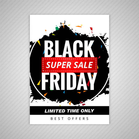 Elegant Black friday sale template design vectorのイラスト素材