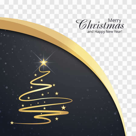 Beautiful merry christmas card with wave backgroundのイラスト素材