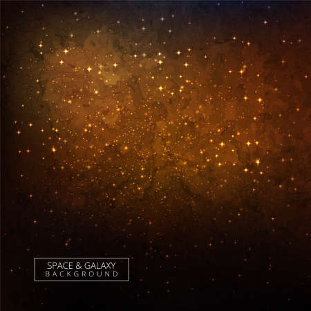 Stars of a planet and galaxy in a free space colorful backgroundのイラスト素材