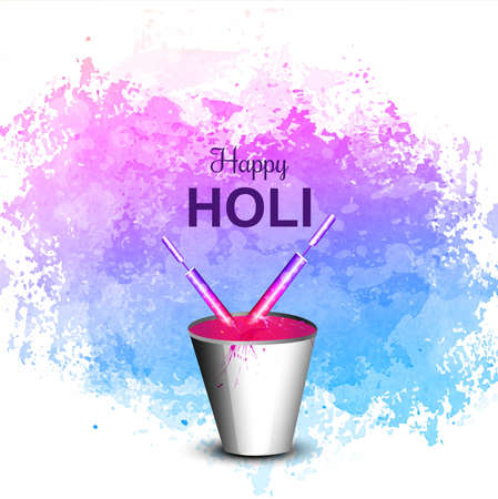 Holi festival colorful celebration backgroundのイラスト素材