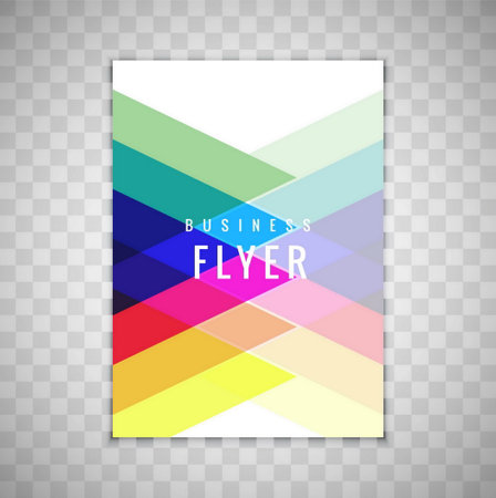 modern colorful flyer designのイラスト素材