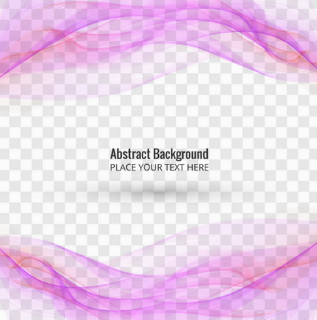flowing purple wavy shapes transparent backgroundのイラスト素材