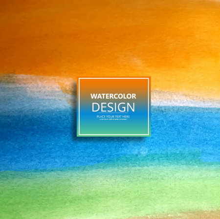 colorful watercolor elegant modern vector design illustration backgroundのイラスト素材