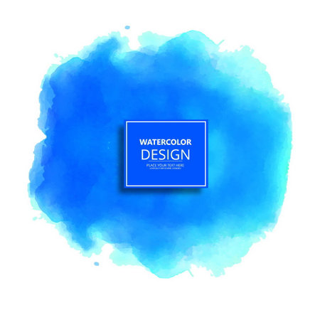 blue watercolor background textureのイラスト素材
