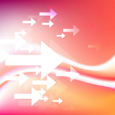 modern colorful arrow background elegant modern vector design illustrationのイラスト素材