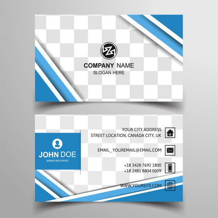 abstract modern business card illustration design templateのイラスト素材