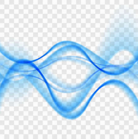 modern blue wavy backgroundのイラスト素材