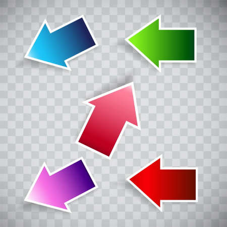 arrows gradient colorsのイラスト素材