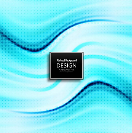 blue wavy halftone backgroundのイラスト素材