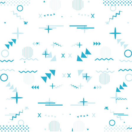 modern blue memphis background elegant modern vector design illustrationのイラスト素材