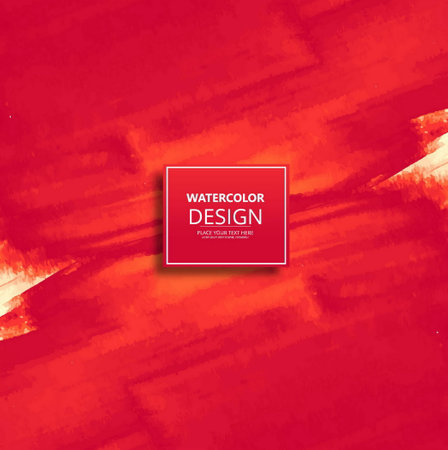 Modern red watercolor backgroundのイラスト素材