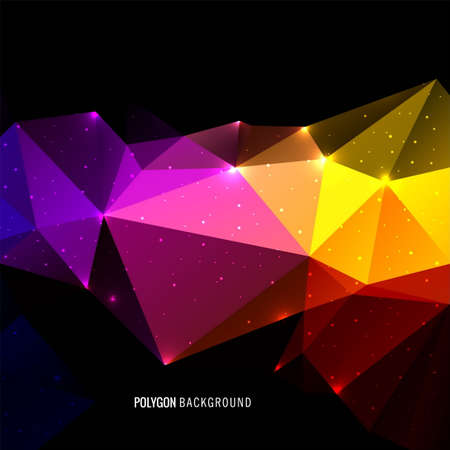 Abstract colorful triangle polygon backgroundのイラスト素材