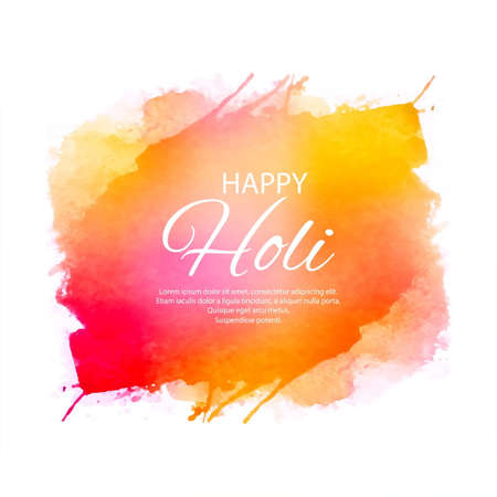 Happy Holi Indian spring festival of colors backgroundのイラスト素材