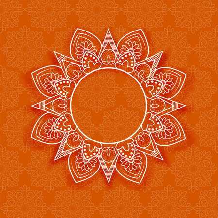 Abstract mandala floral backgroundのイラスト素材