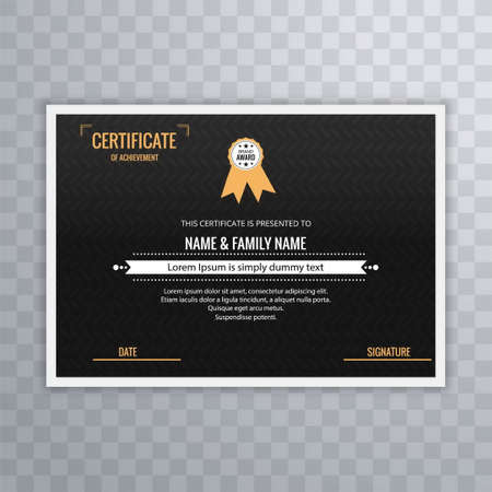 premium multipurpose business certificate template design in modern geometric styleのイラスト素材