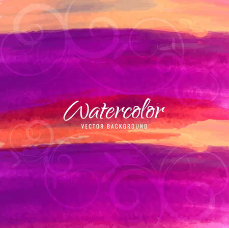 Watercolor splashes abstract colorful ink drops set isolated vector illustrationのイラスト素材