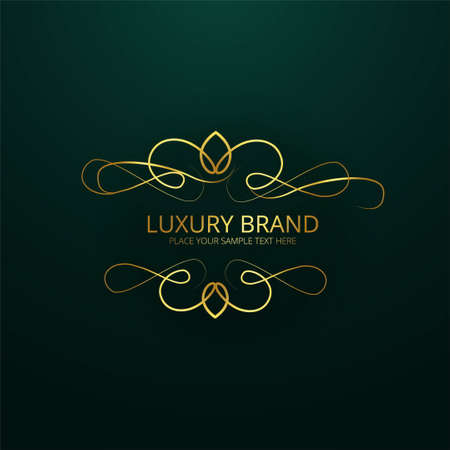 modern luxury brand logo vector illustration designのイラスト素材