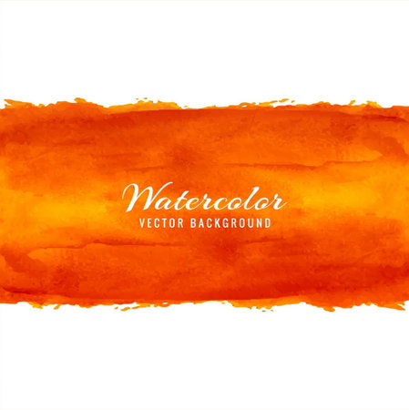 modern orange watercolor background elegant modern vector design illustrationのイラスト素材