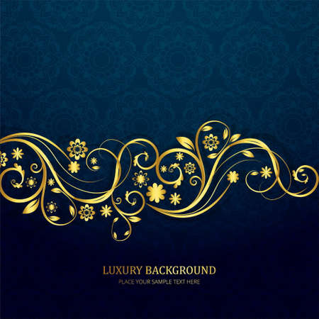 floral shiny luxury backgroundのイラスト素材