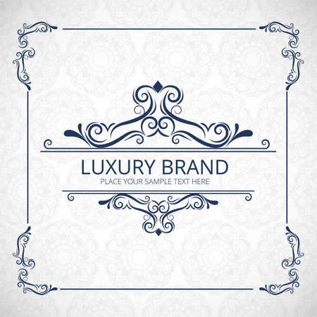 Vintage floral classic calligraphic retro vignette scroll frames ornamental design elements black set isolated vector illustrationのイラスト素材