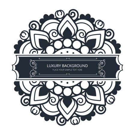 Decorative mandala traditional esoteric symbol isolated on white background vector illustrationのイラスト素材