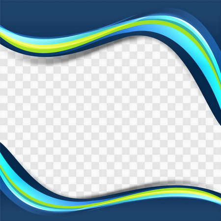 smooth colored wavy background vector design illustrationのイラスト素材