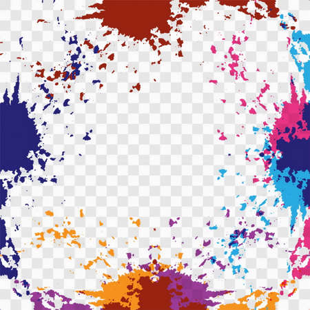 colorful watercolor splash backgroundのイラスト素材