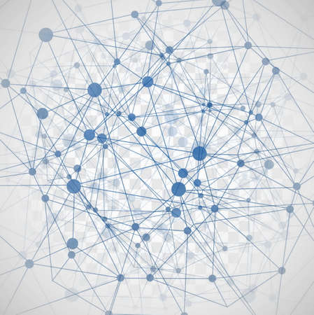 modern abstract molecules backgroundのイラスト素材