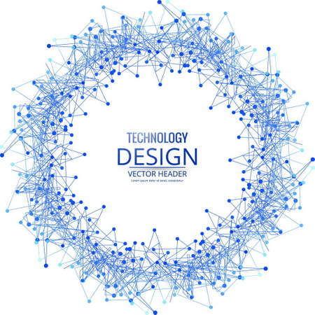 modern circular technology backgroundのイラスト素材