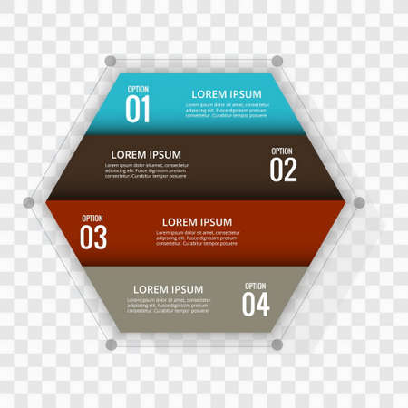 modern 4 steps infographic backgroundのイラスト素材