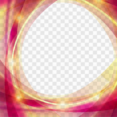 colorful shiny wave transparent backgroundのイラスト素材