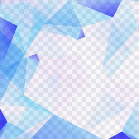 blue wavy shapes transparent backgroundのイラスト素材