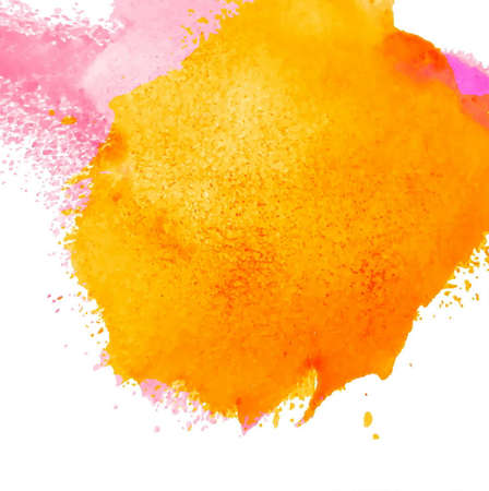 yellow pink watercolor background elegant modern vector design illustrationのイラスト素材