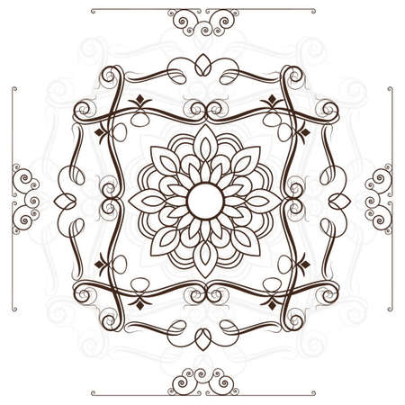 retro floral backgroundのイラスト素材